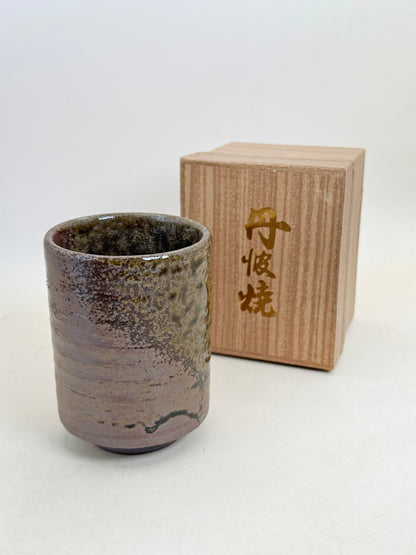 TB339 - Tamba-yaki - Yunomi Tea Cup 丹波焼