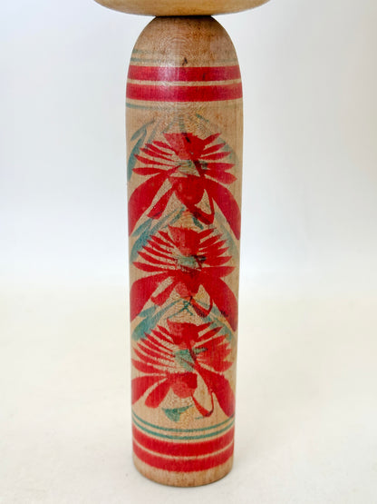 K20143 - Traditional Togatta kokeshi by Fumio Sato 佐藤文男