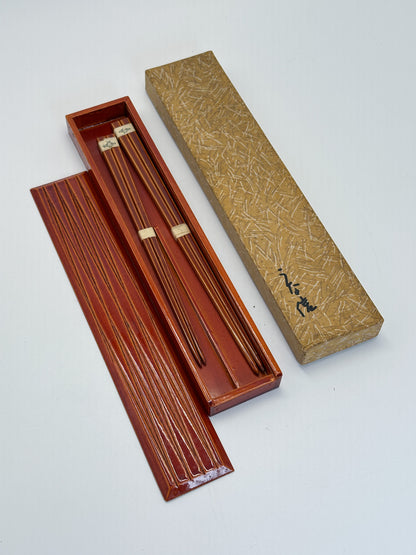 TB353 - Vintage Hida Takayama Shunkei-nuri Chopstick Box 春慶塗