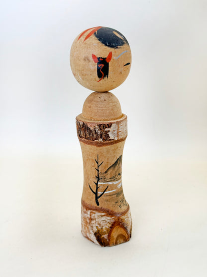 K18146 - Kokeshi Omiyage du lac Shirakaba 白樺湖