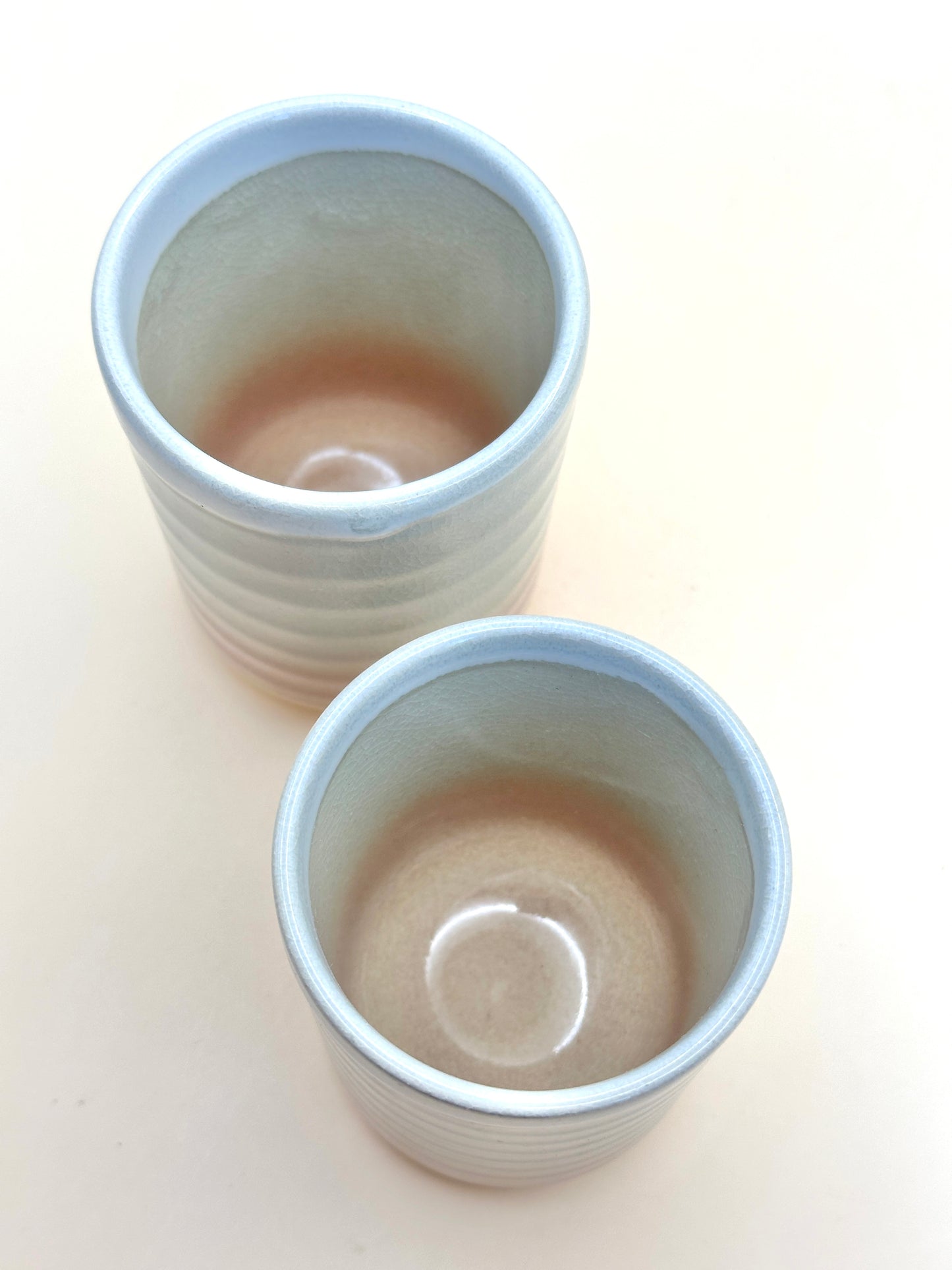 TB75 - Tasses à thé Hagi-yaki Yunomi par Tsubaki Shūen 椿秀窯