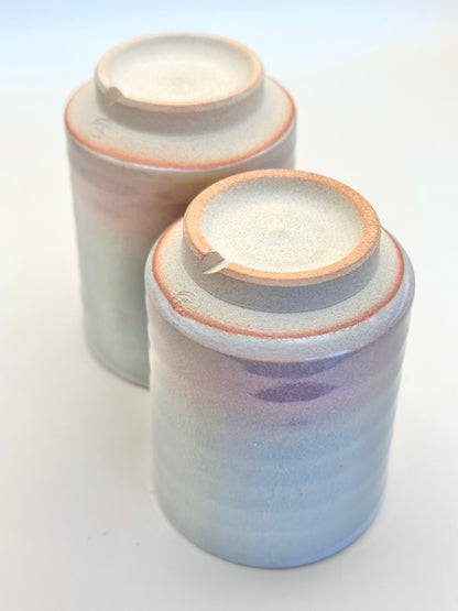 TB75 - Tasses à thé Hagi-yaki Yunomi par Tsubaki Shūen 椿秀窯