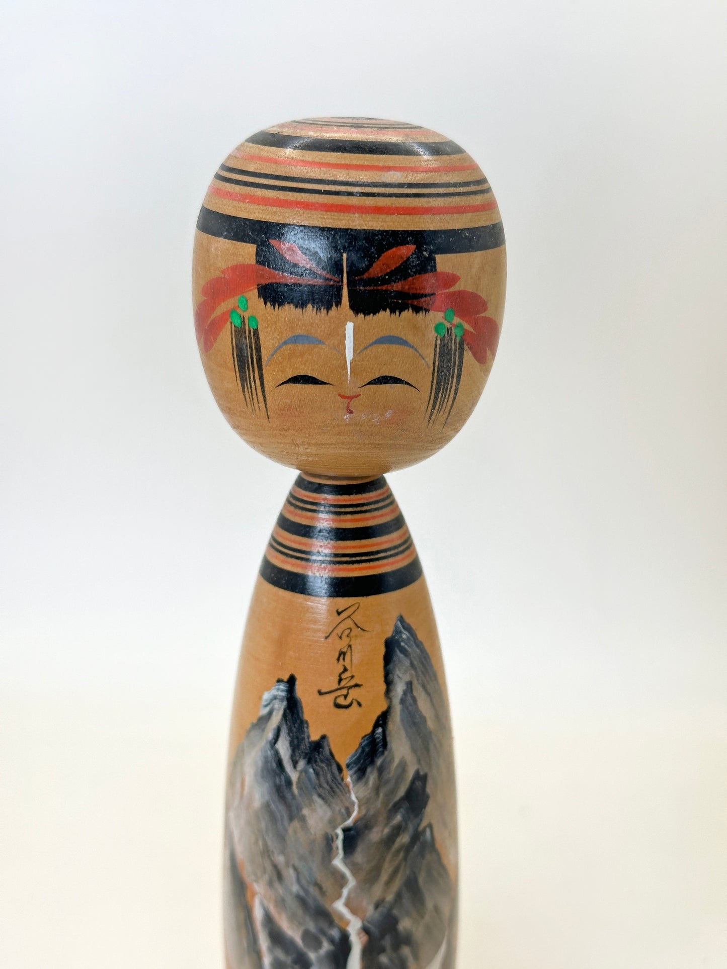 K15133 - Sosaku Kokeshi by Ōyama Ichikuraji 大山一倉次