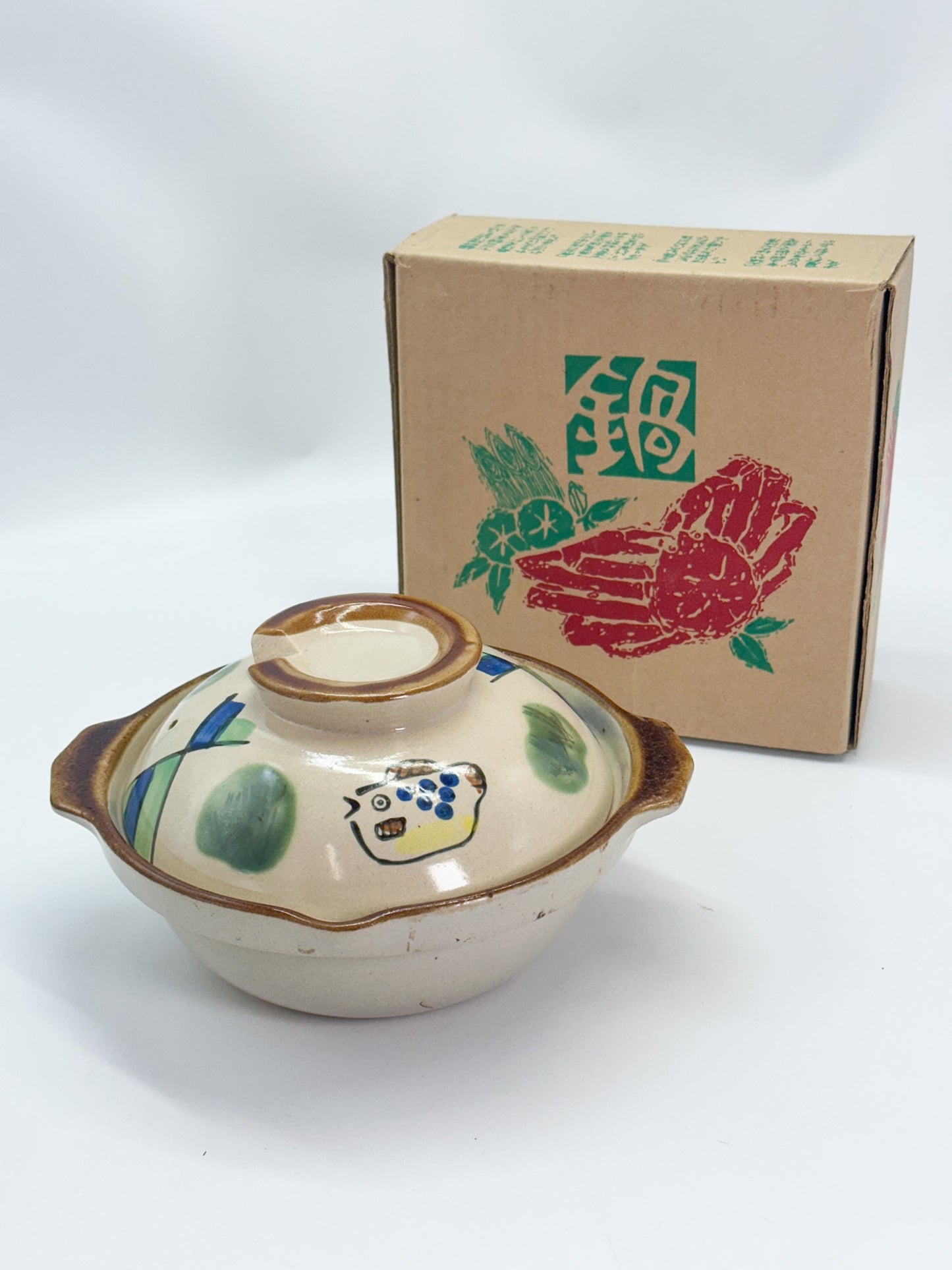 TB356 - Vintage Japanese Donabe Clay Pot 土鍋