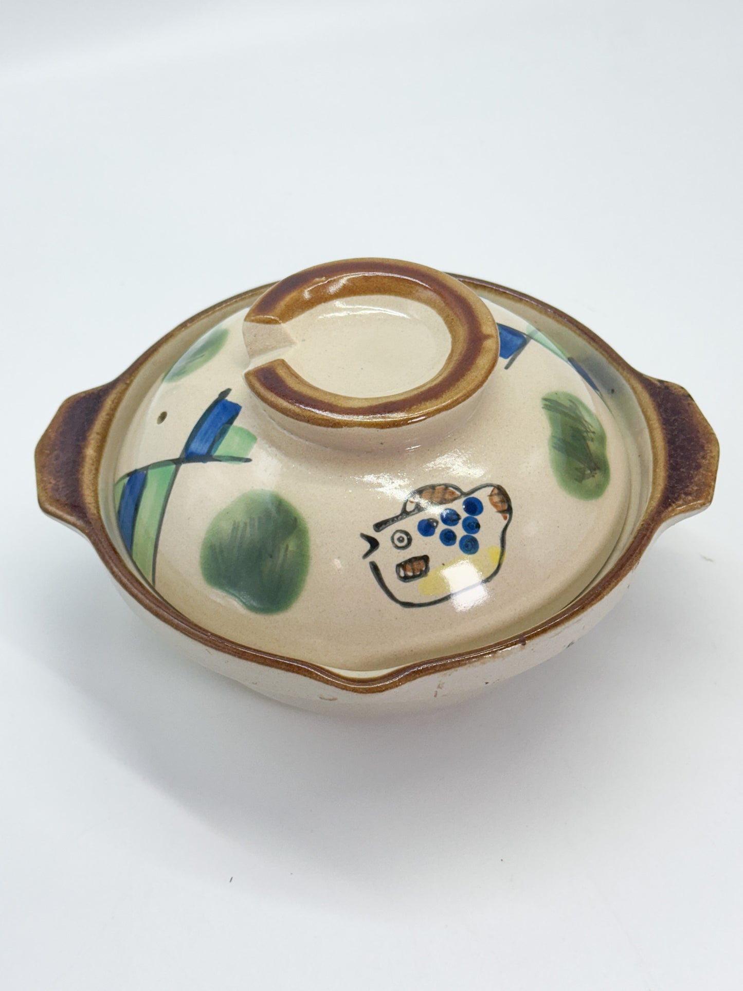 TB356 - Vintage Japanese Donabe Clay Pot 土鍋