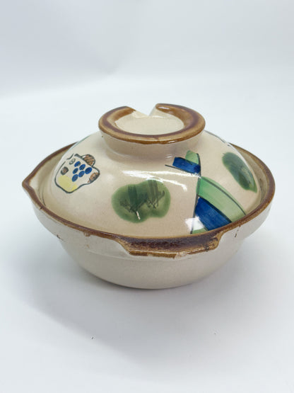 TB356 - Vintage Japanese Donabe Clay Pot 土鍋