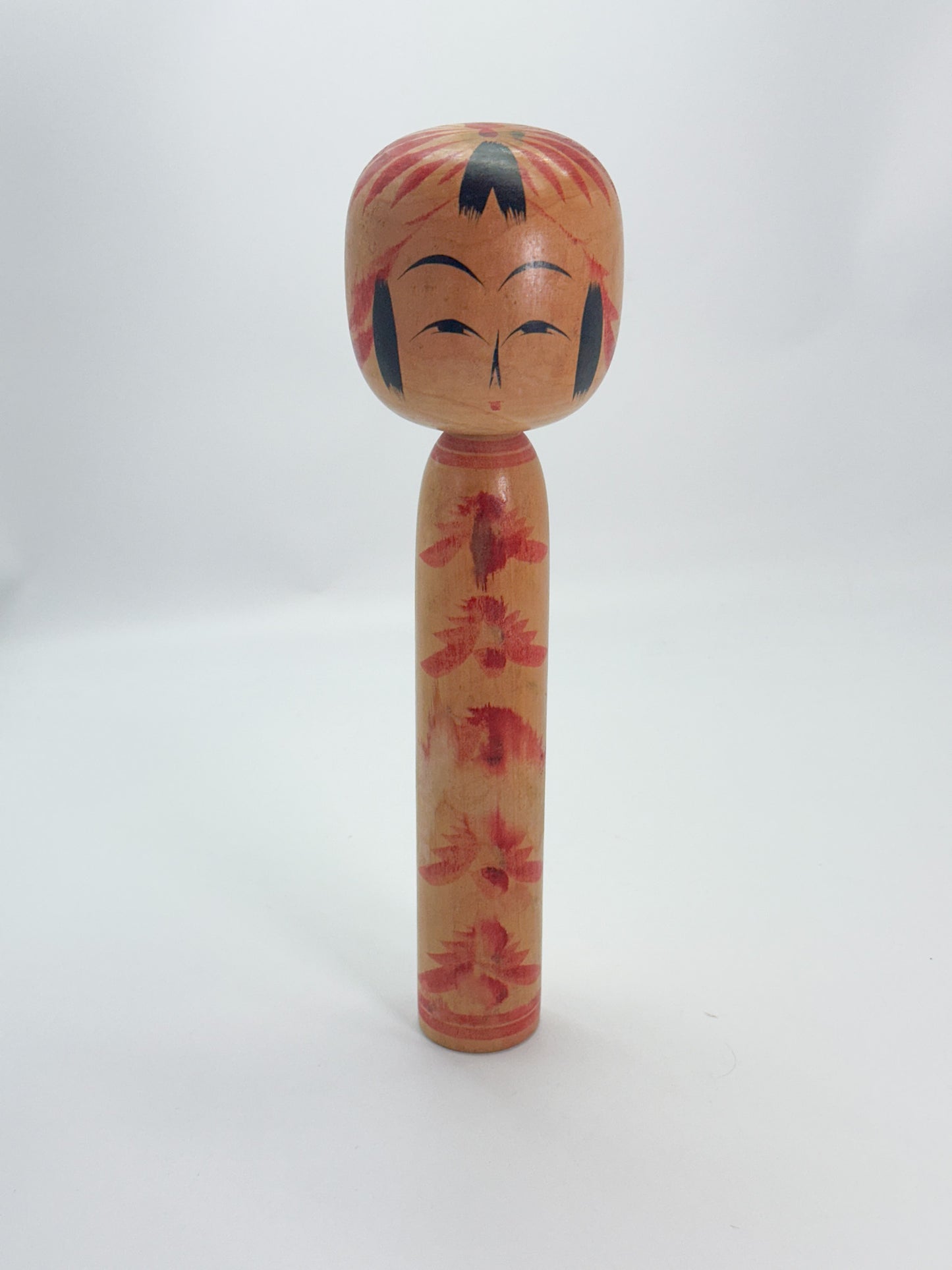 K30072 - Traditional Togatta kokeshi by Fumio Sato 佐藤文男