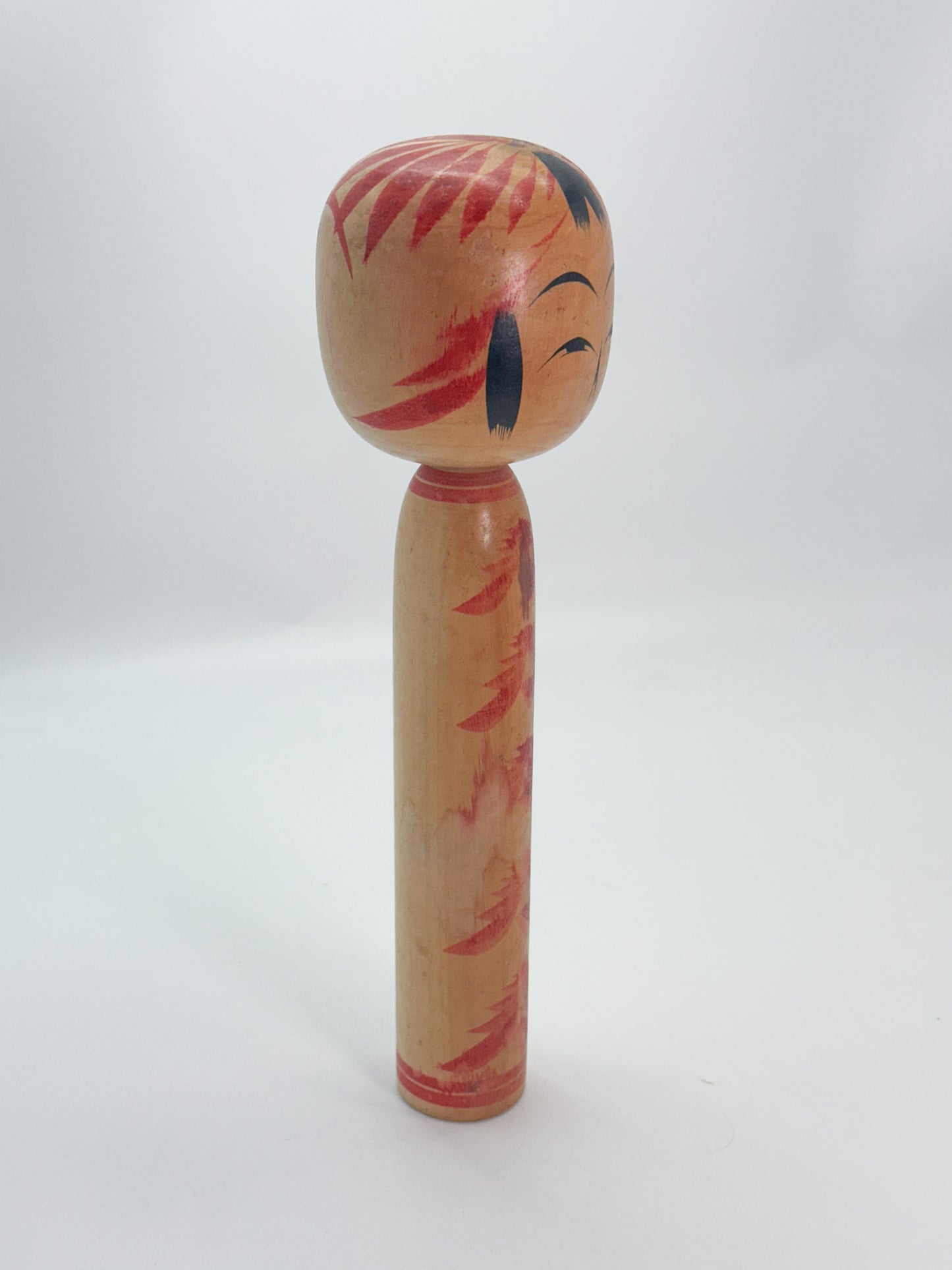 K30072 - Traditional Togatta kokeshi by Fumio Sato 佐藤文男