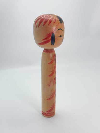K30072 - Traditional Togatta kokeshi by Fumio Sato 佐藤文男