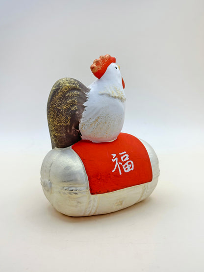 FT244 - Kyōtō Ningyō Rooster Shōfuku Eto 京陶人形