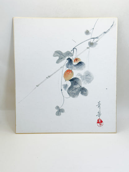 SHP346 - Original karasu-uri shikishi artwork by Seika 青華