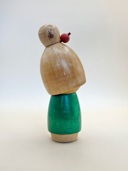 K15094 - Sōsaku Kokeshi by Sato Suigai 佐藤翠涯