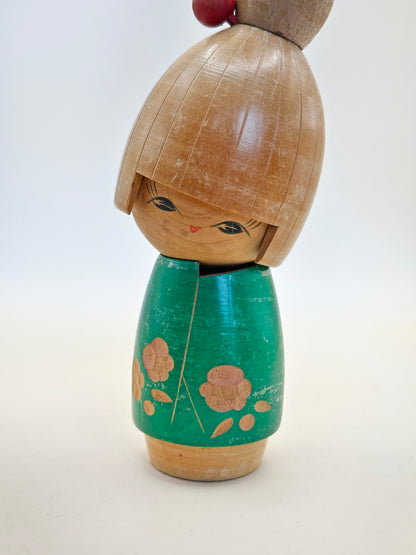 K15094 - Sōsaku Kokeshi by Sato Suigai 佐藤翠涯