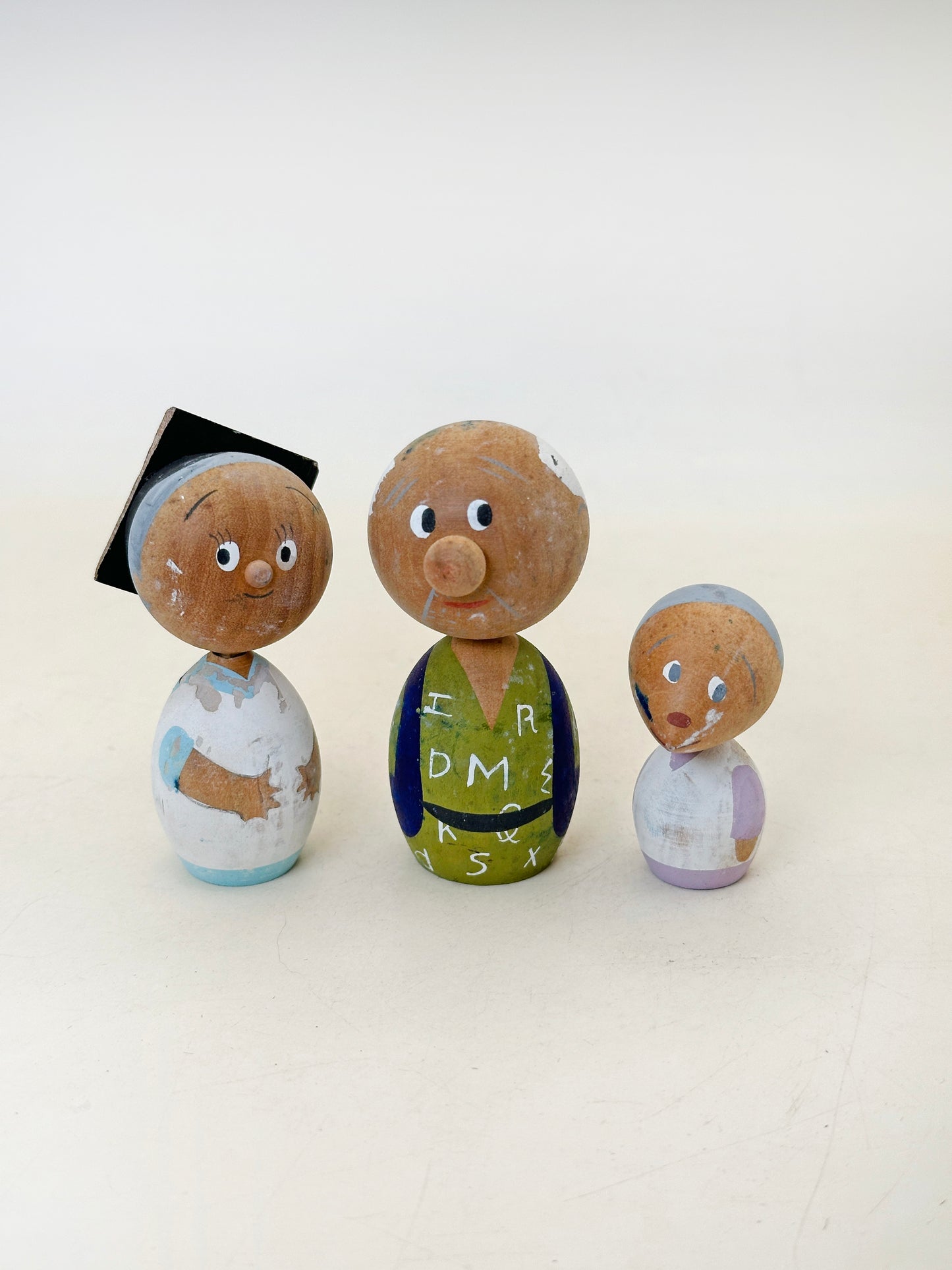 K05063 - Sosaku Kokeshi set  Fuku-chan フクちゃん一家