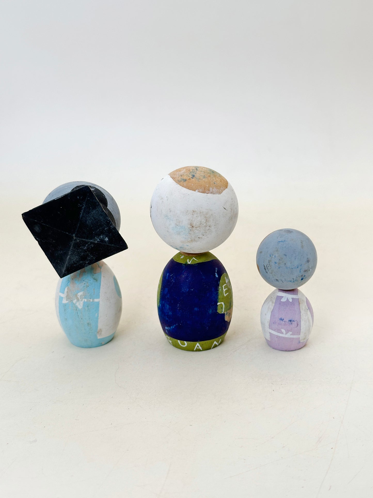 K05063 - Sosaku Kokeshi set  Fuku-chan フクちゃん一家