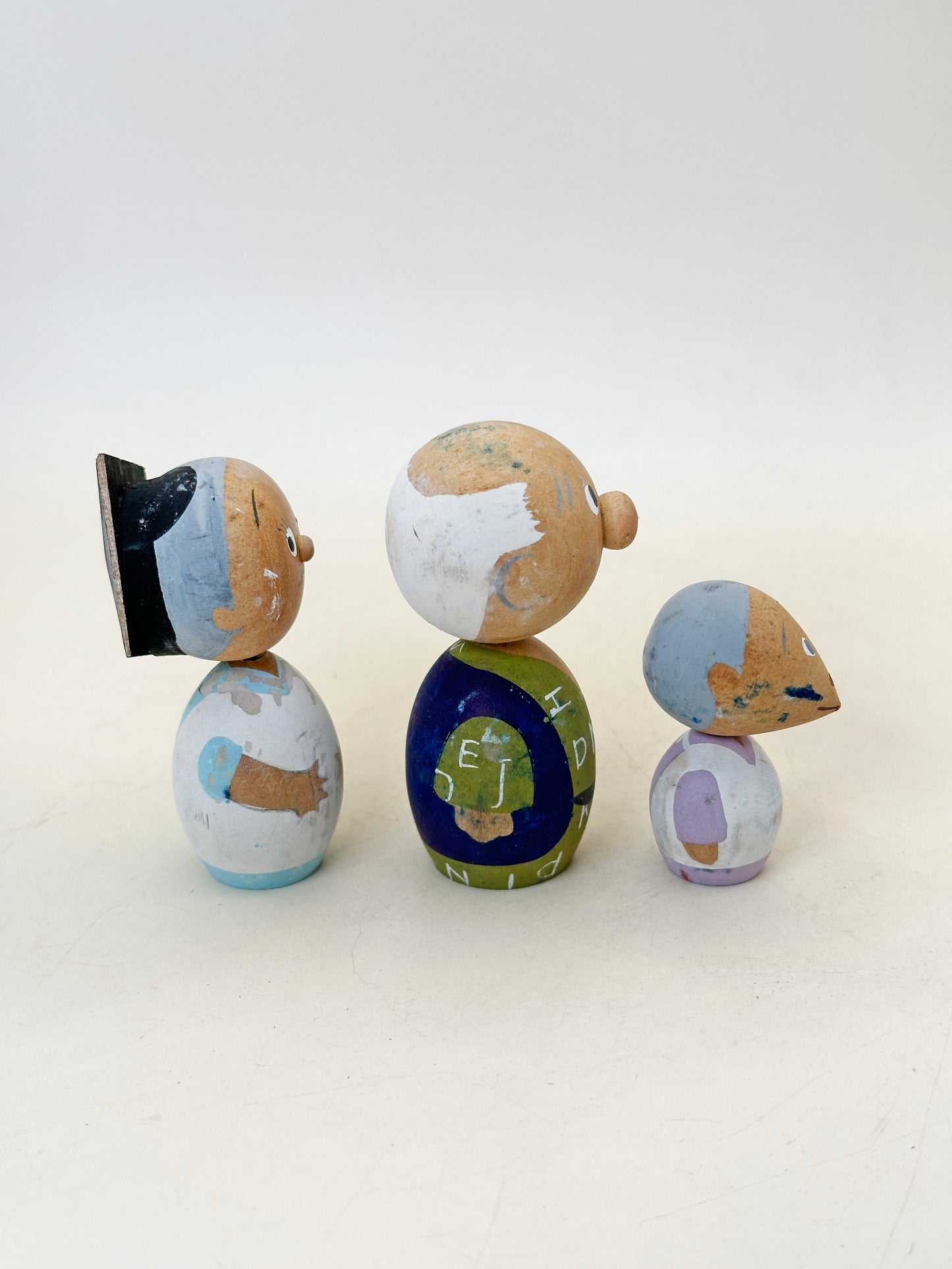 K05063 - Sosaku Kokeshi set  Fuku-chan フクちゃん一家