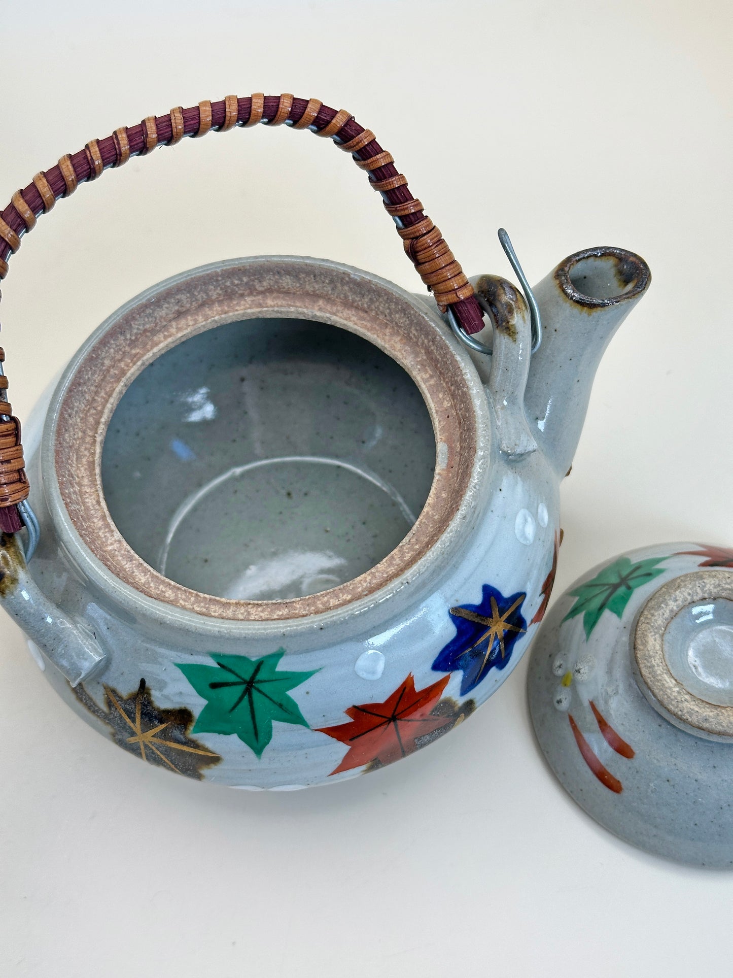TB85 - Mino-yaki Tea Pot Manpō Kiln 萬宝窯