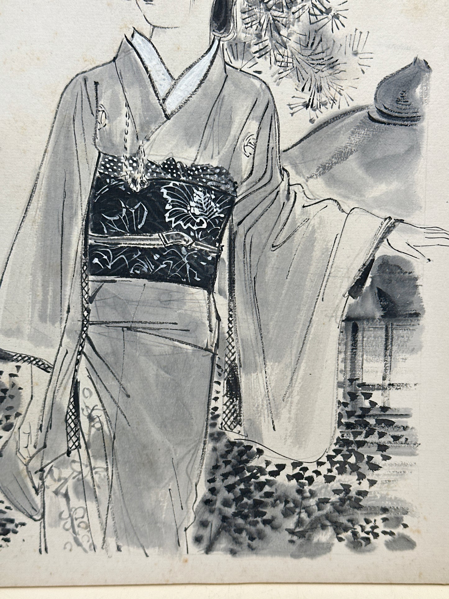 SHP289 - Illustration Shikishi Shōka Bijin-zu (Beauté sous un pin)