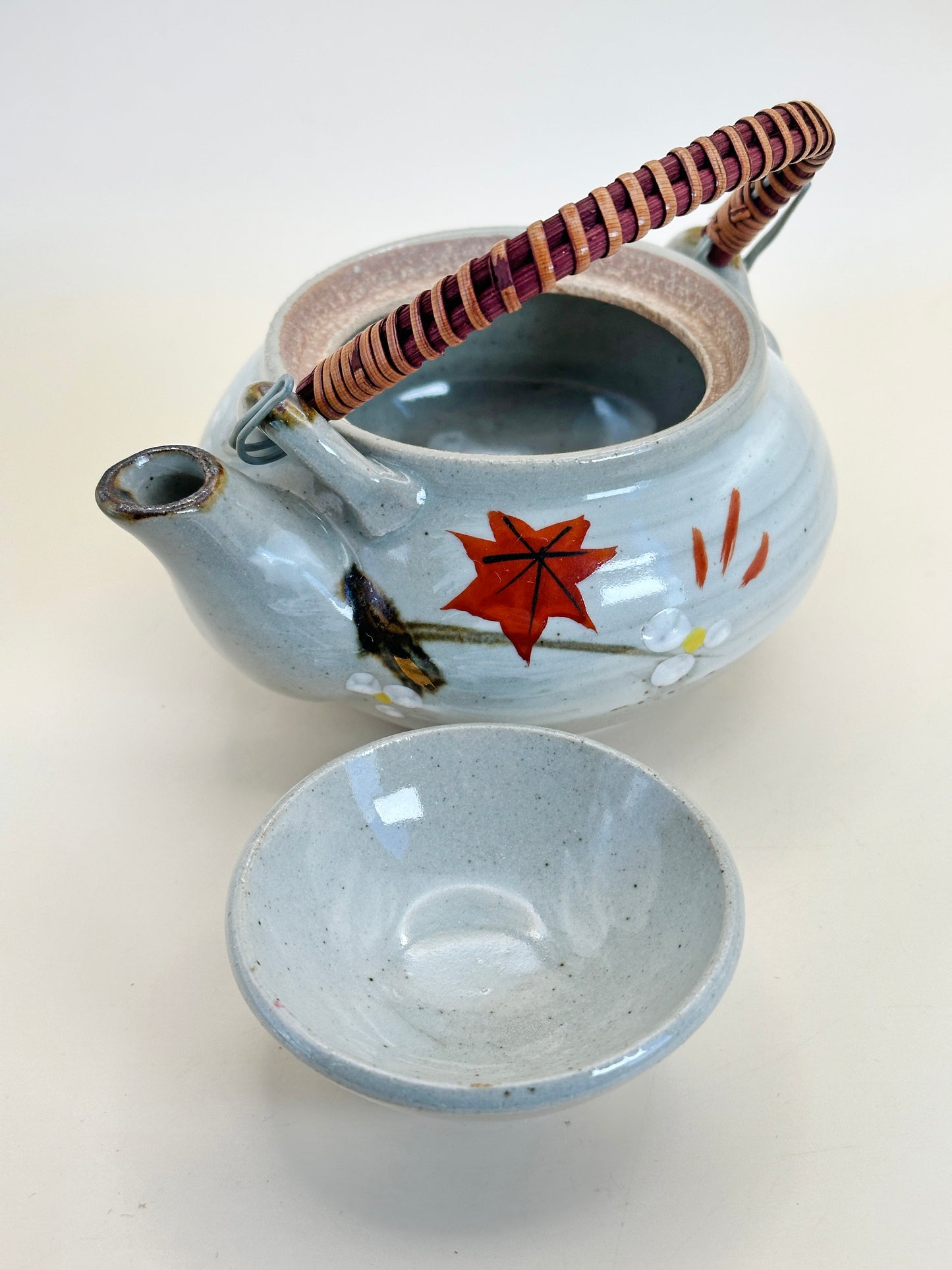 TB85 - Mino-yaki Tea Pot Manpō Kiln 萬宝窯