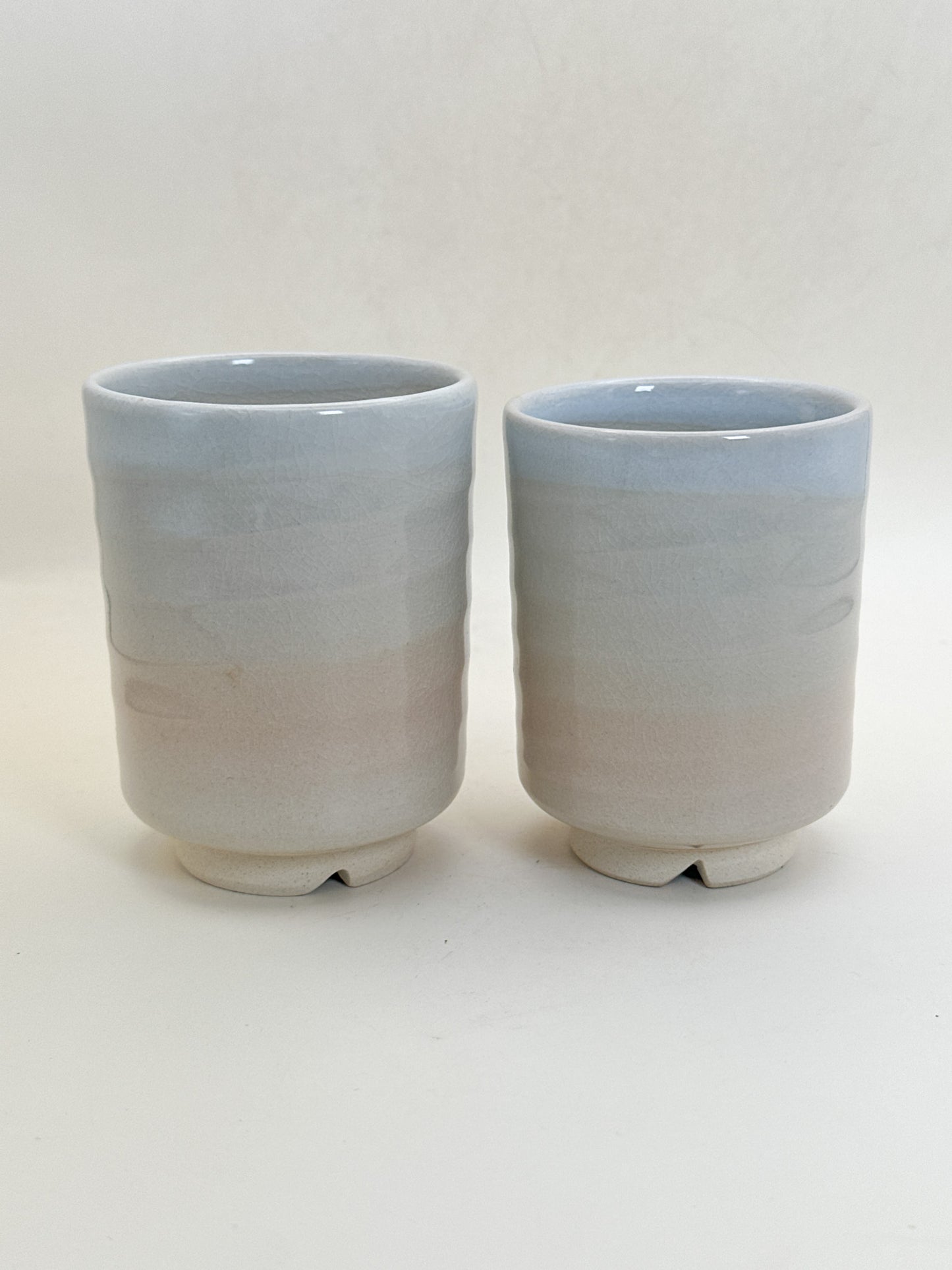 TB359 - Hagi-yaki yunomi tea cup set 萩焼