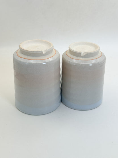 TB359 - Hagi-yaki yunomi tea cup set 萩焼