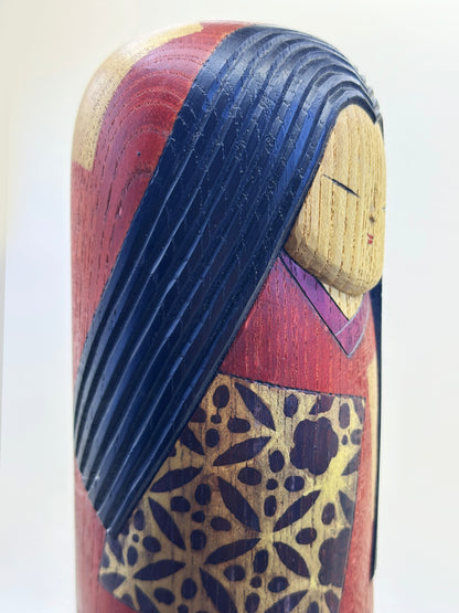K25071 - Sosaku Light Kokeshi by Watanabe Yuji 渡辺雄二