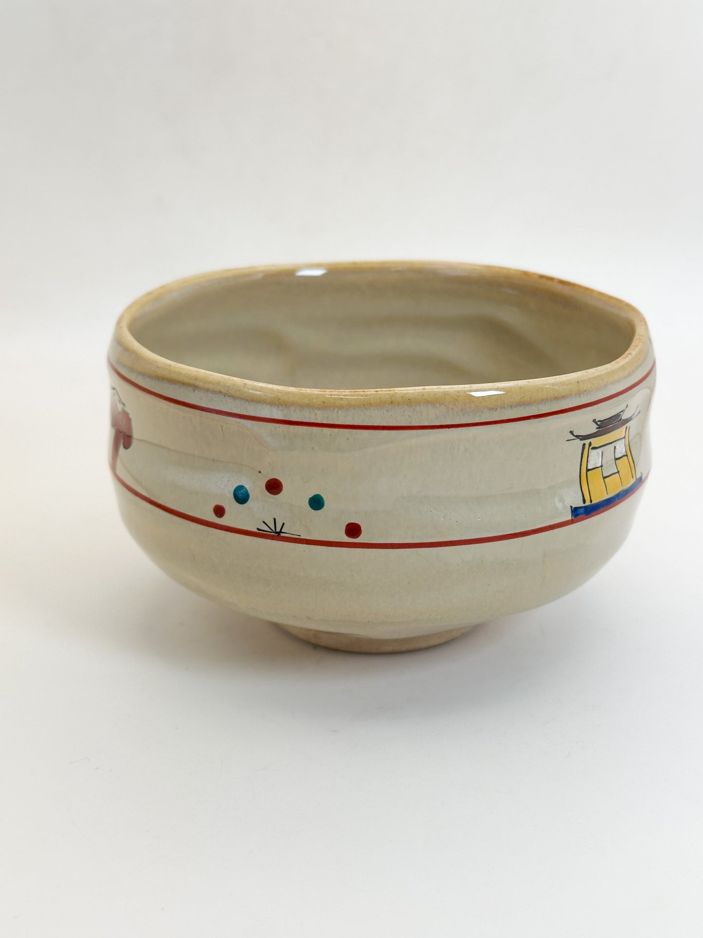 TC124 - Matcha Bowl Chawan of Akahada-yaki 赤膚焼