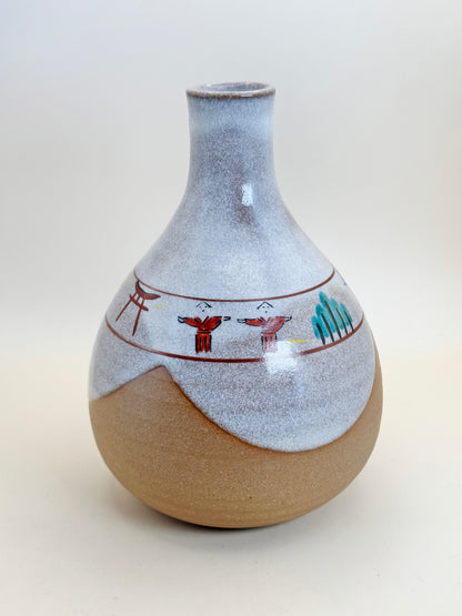 TB106 - Vase Nara d'Akahada-yaki 赤膚焼