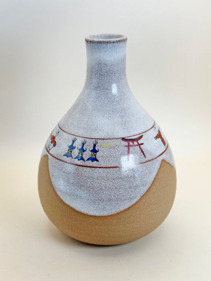 TB106 - Vase Nara d'Akahada-yaki 赤膚焼