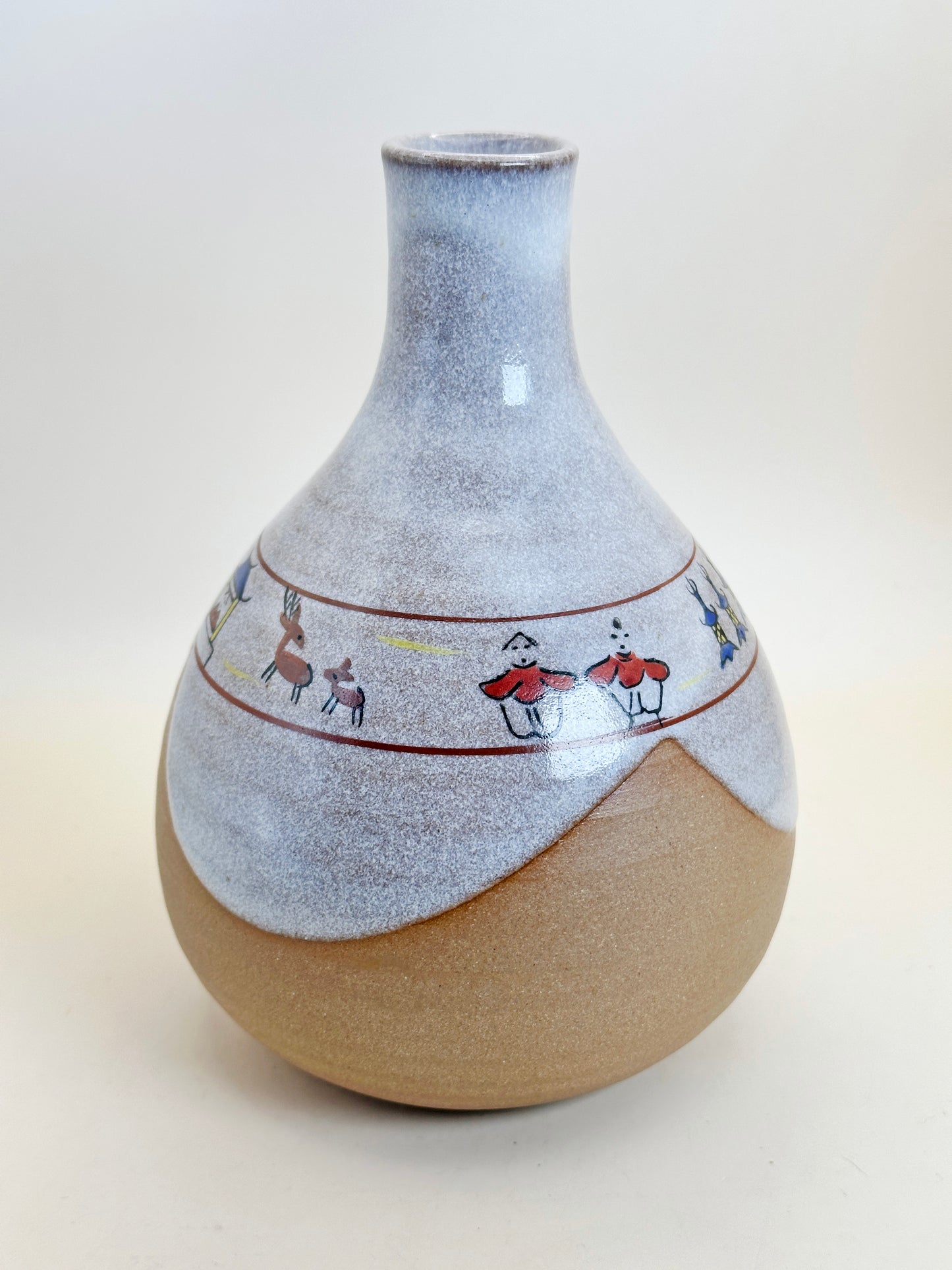 TB106 - Vase Nara d'Akahada-yaki 赤膚焼