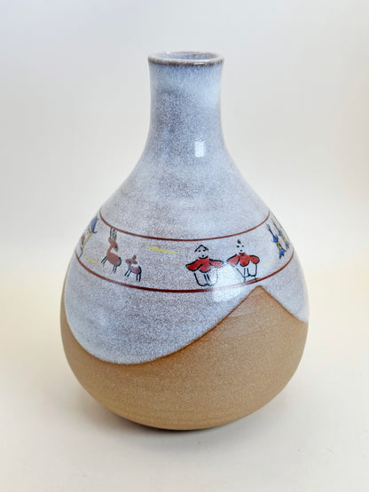 TB106 - Vase Nara d'Akahada-yaki 赤膚焼