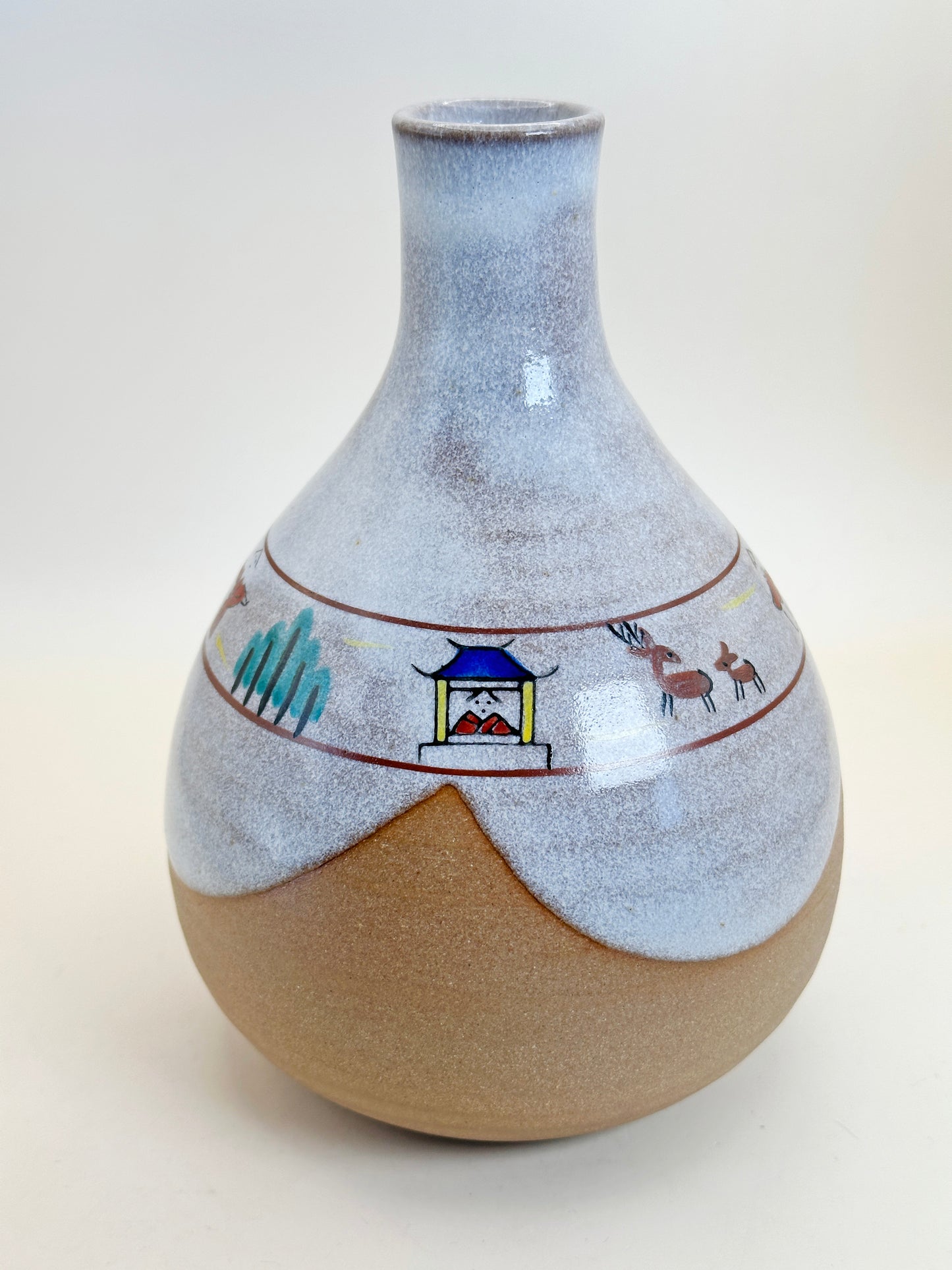 TB106 - Vase Nara d'Akahada-yaki 赤膚焼