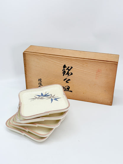 TB366 - Zuihō Seto-yaki Plate set 瀬戸焼