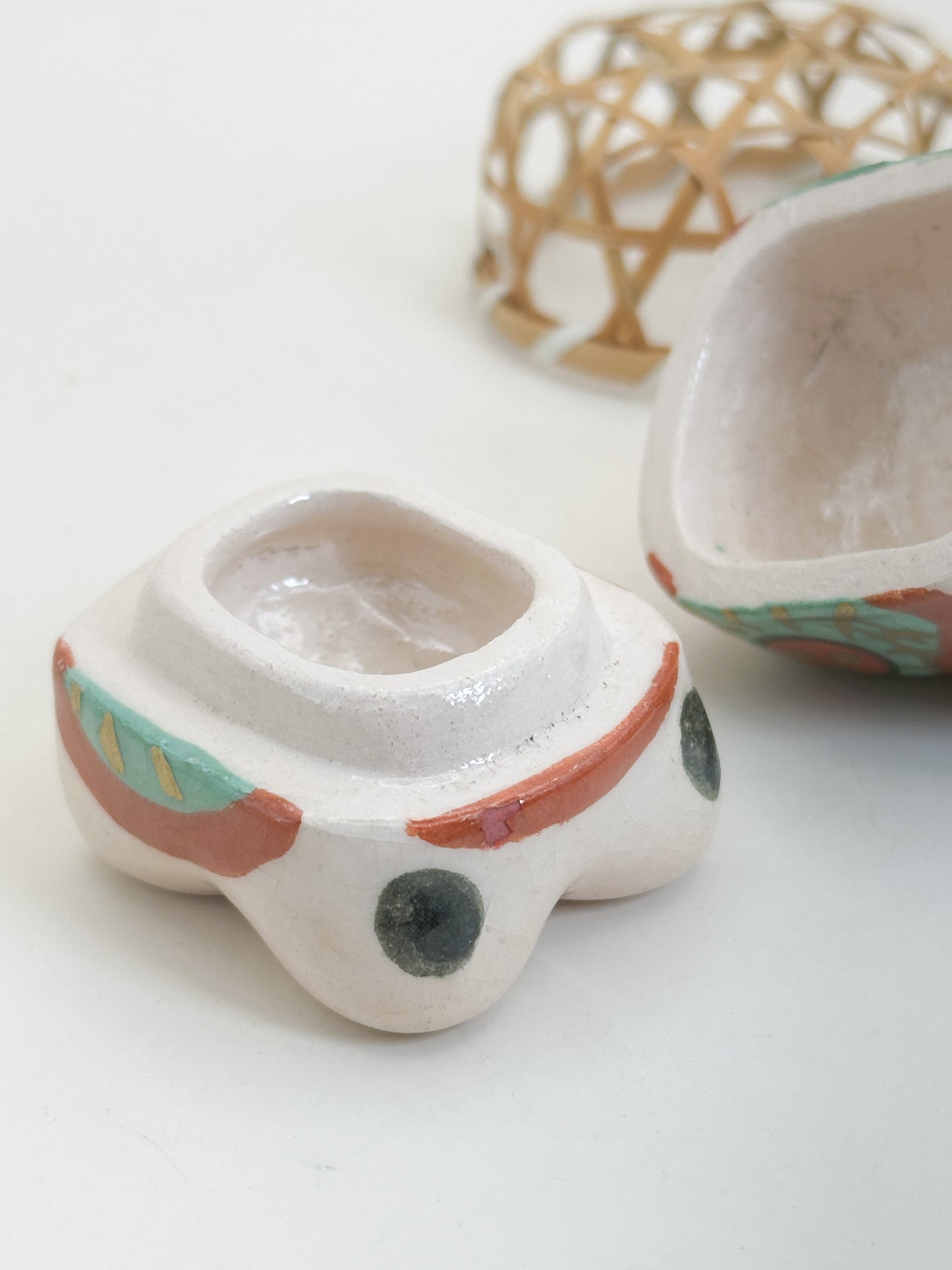 TB370 - Raku Inu Kaburi Kōgō by Itō Keiraku 伊東桂楽