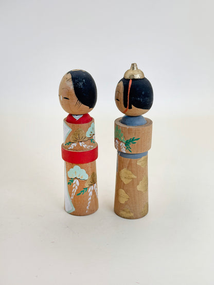 K10157 - Pair of Kokeshi Hina Ningyō 雛人形
