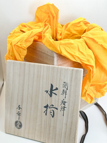 TB377 - Kyō-yaki Karatsu mizusashi 京焼