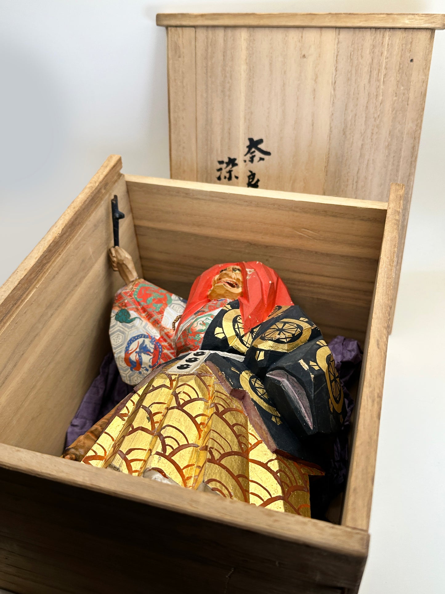 FT260 - Poupée Nara par Sōshin Somekawa 奈良人形 一刀彫