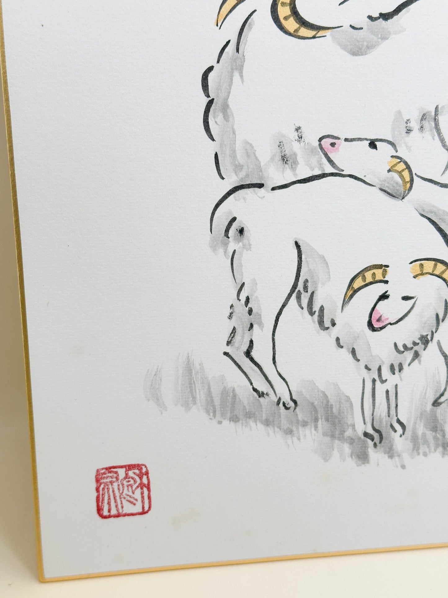 SHP367 - Three Sheep Shikishi artwork
