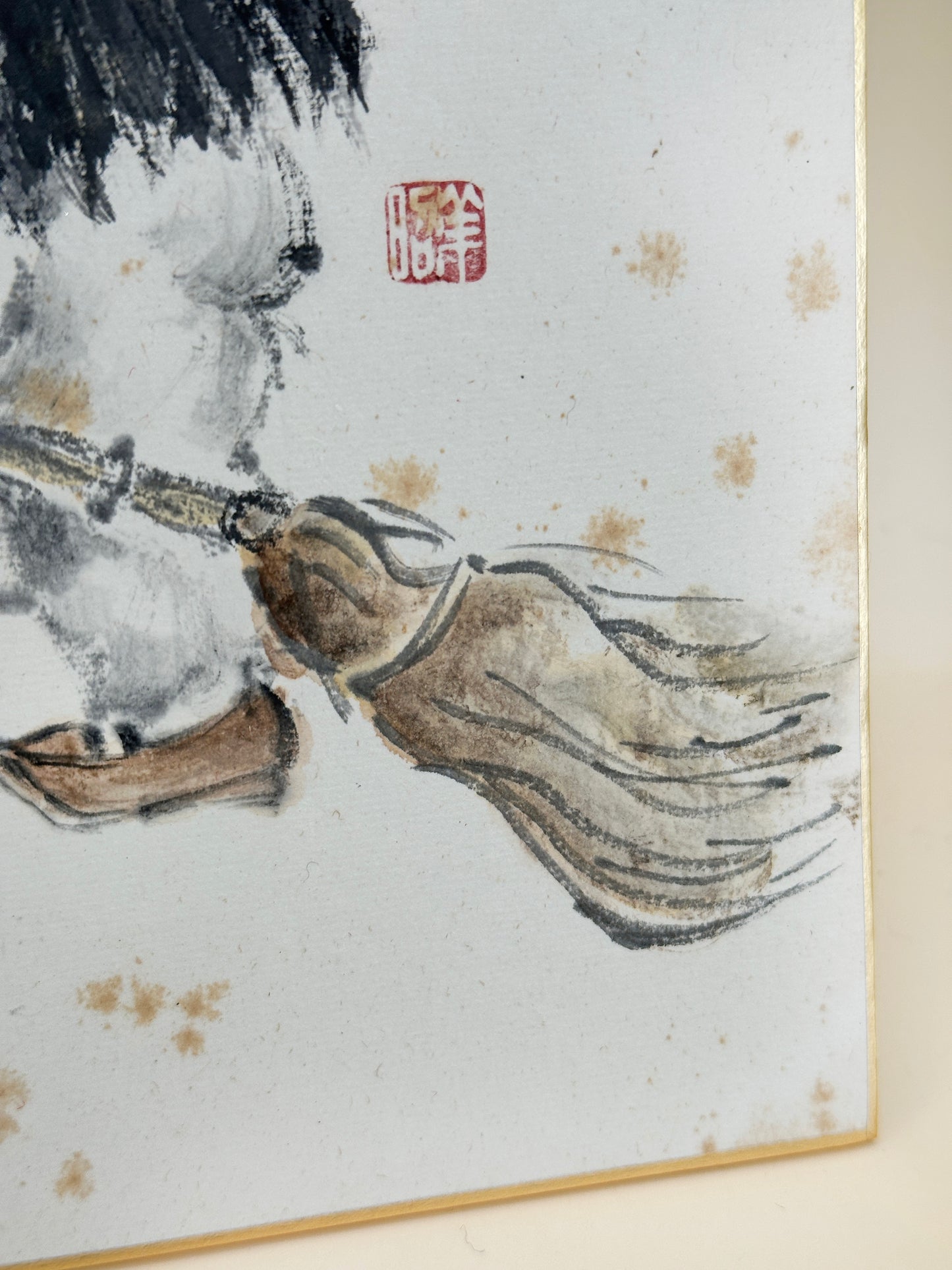 SHP191 - Zen Shikishi artwork Hanshan and Shide