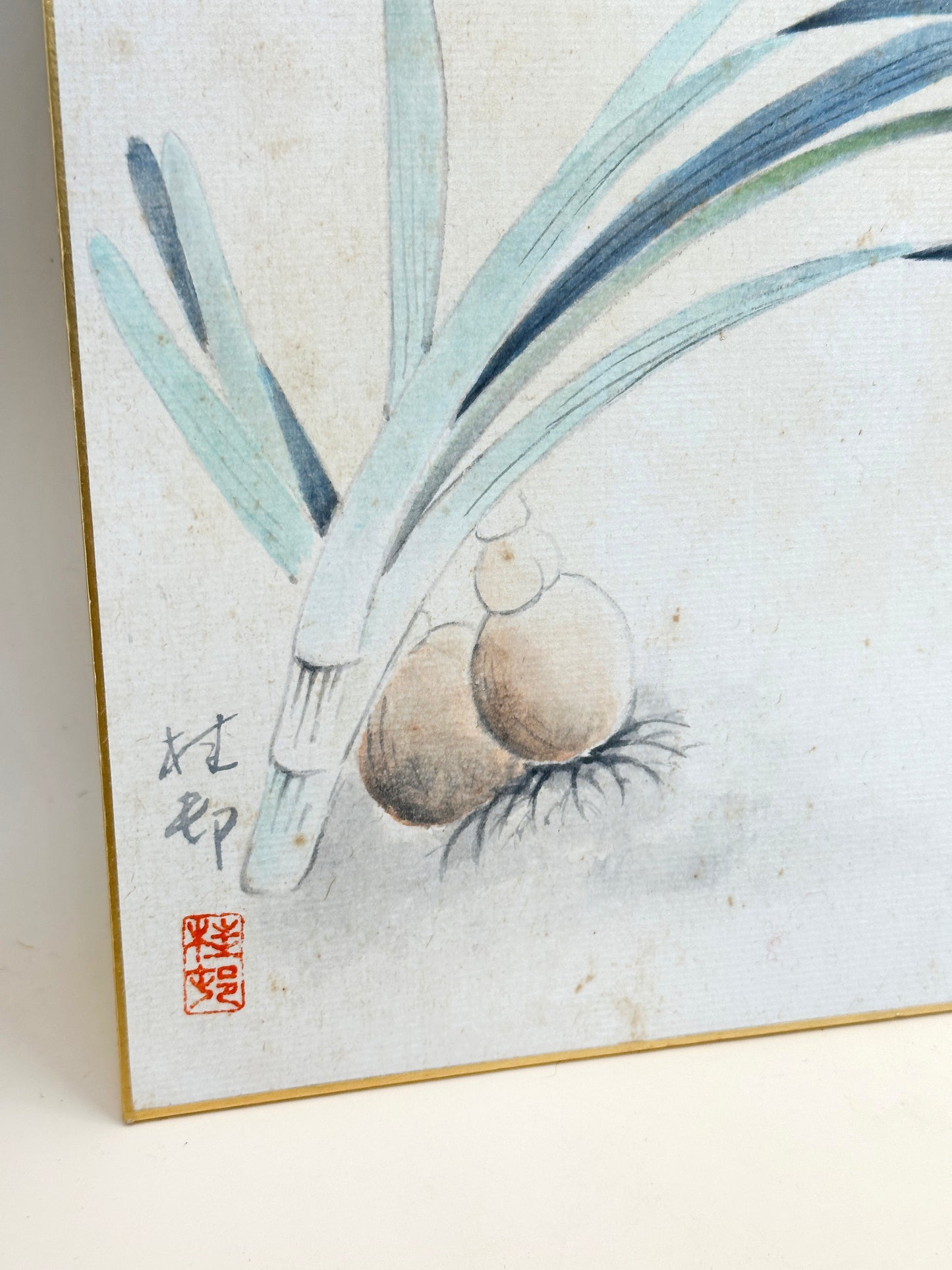 SHP193 - Hand Painting Shikishi Artwork Card 水仙