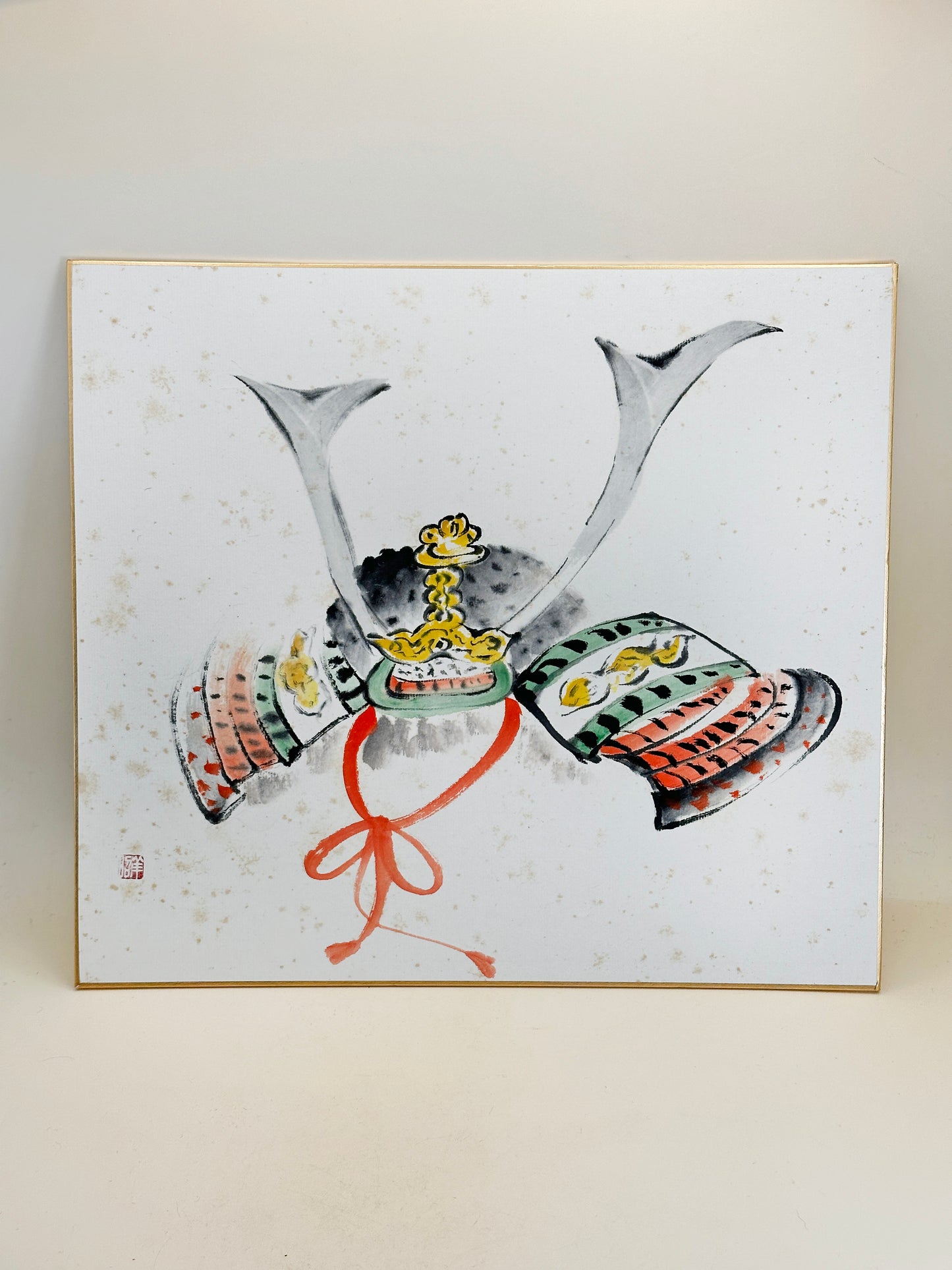 SHP195 - Shikishi artwork – Kabuto by Yōshō 洋昭