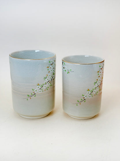 TB232 - Tasse à thé yunomi Hagi-yaki par Tachikichi たち吉