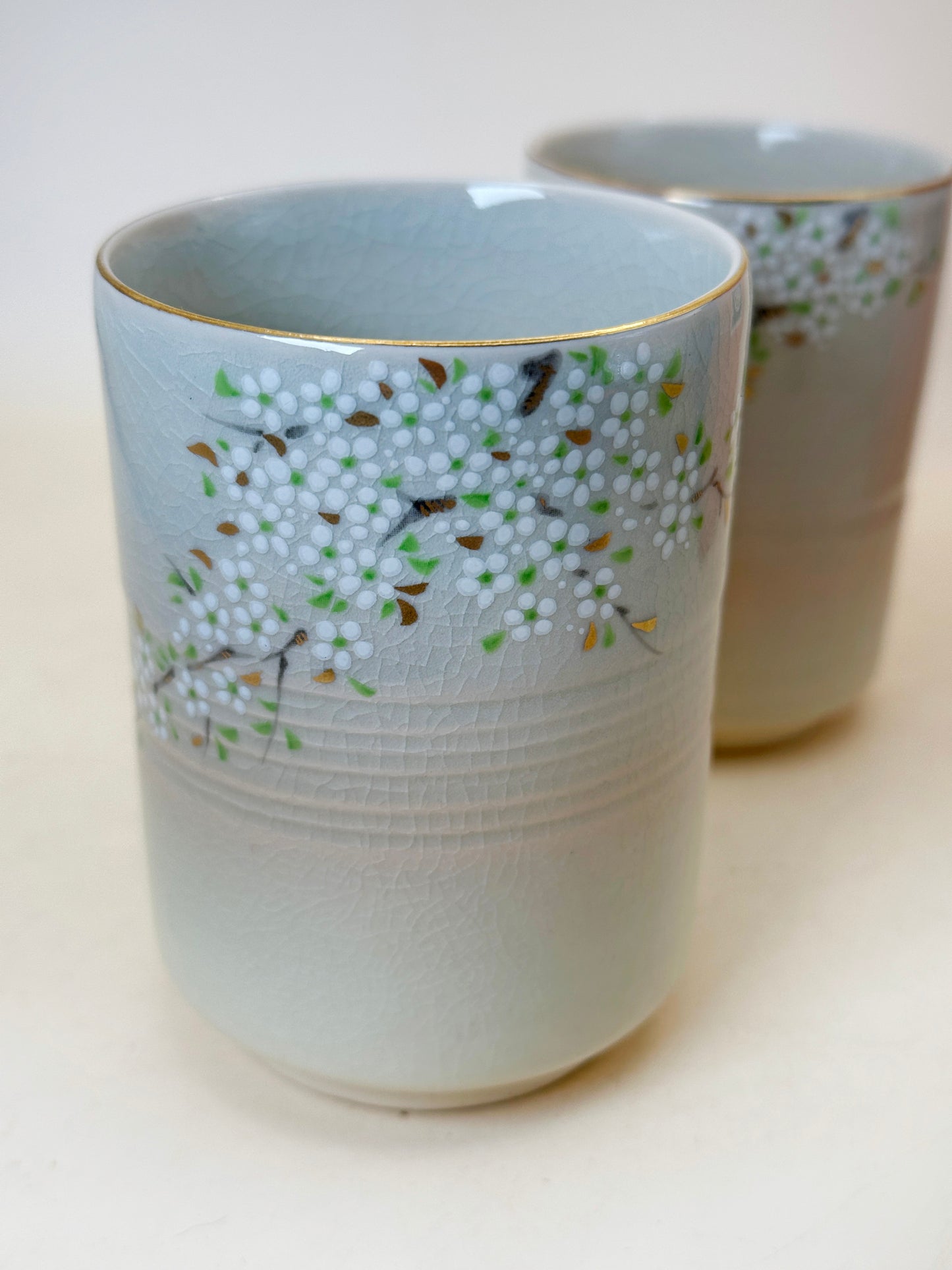 TB232 - Tasse à thé yunomi Hagi-yaki par Tachikichi たち吉