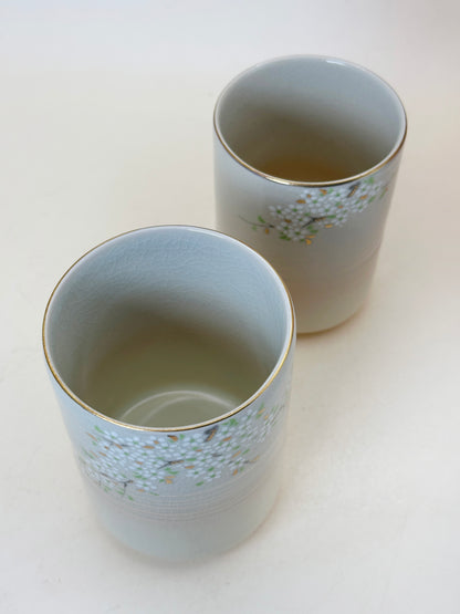 TB232 - Tasse à thé yunomi Hagi-yaki par Tachikichi たち吉