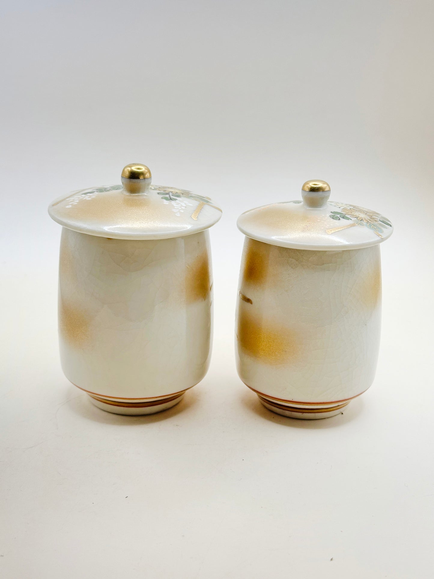 TB112 - Ensemble de tasses à thé avec couvercle Kutani-yaki par Roko 芦湖