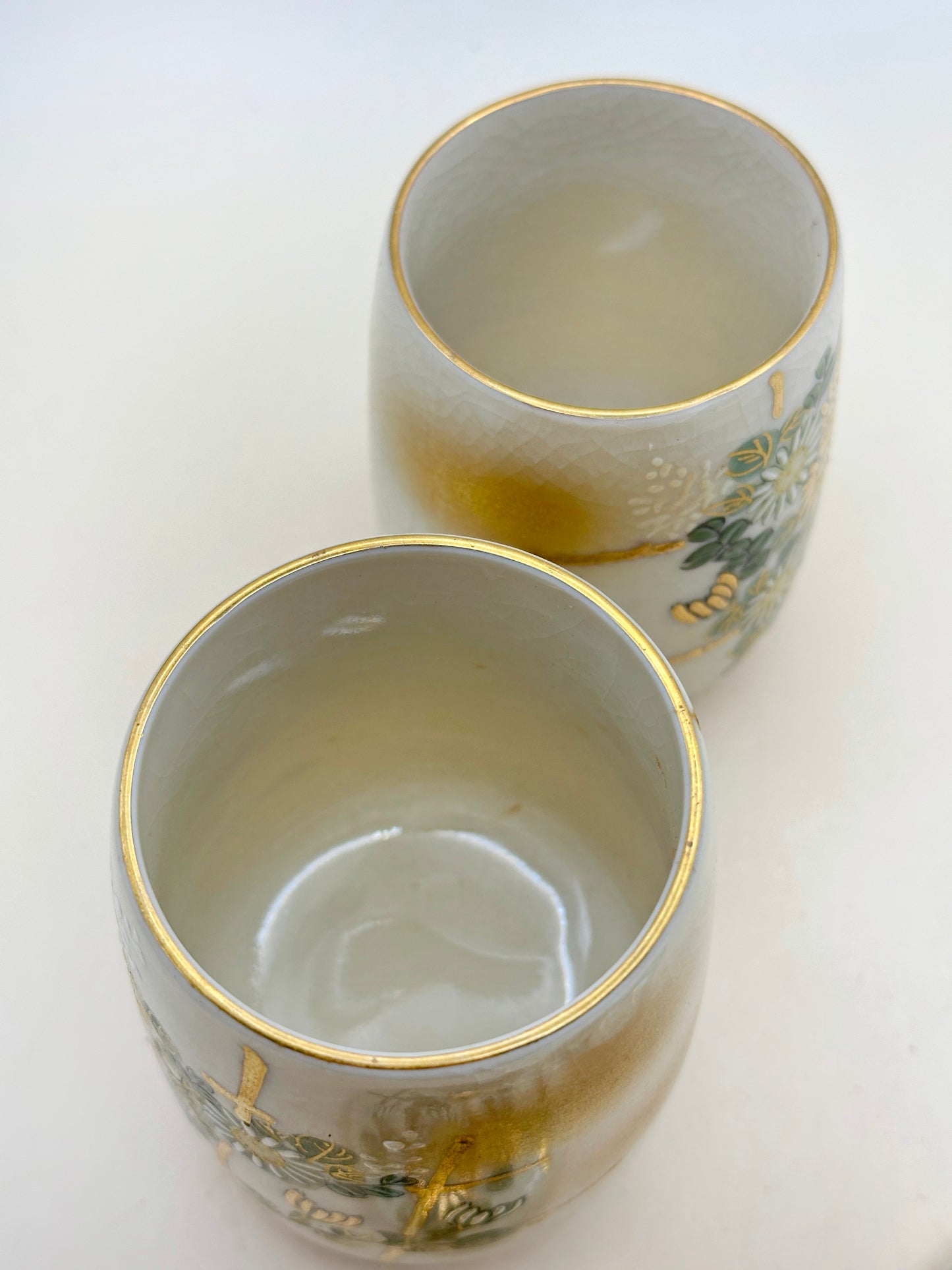 TB112 - Ensemble de tasses à thé avec couvercle Kutani-yaki par Roko 芦湖