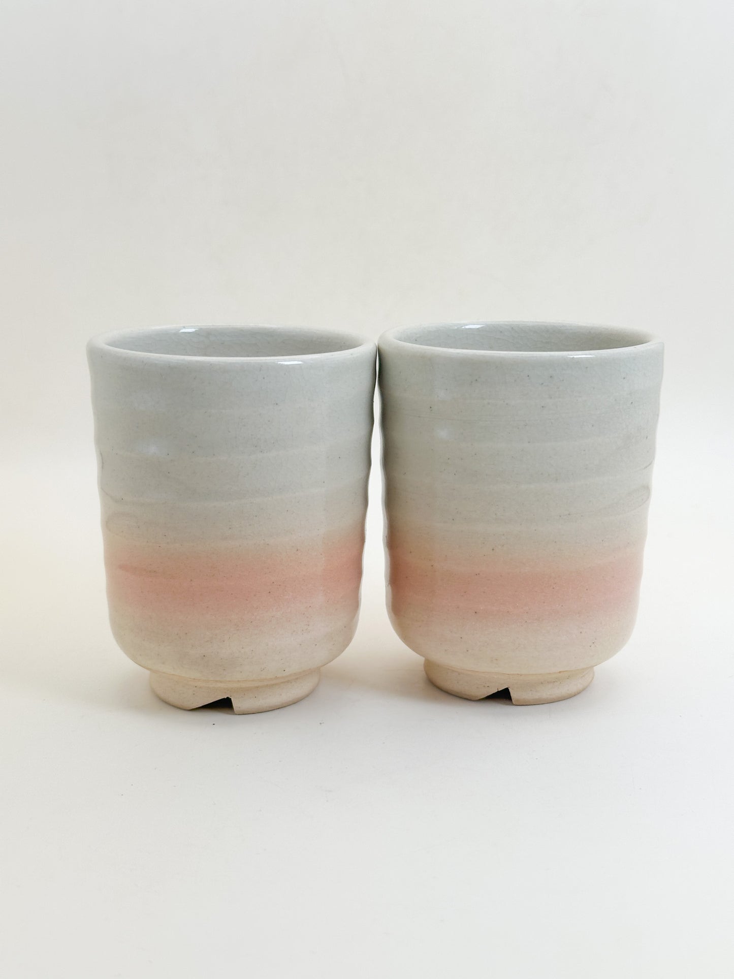TB379 - Hagi-yaki yunomi tea cup set 萩焼