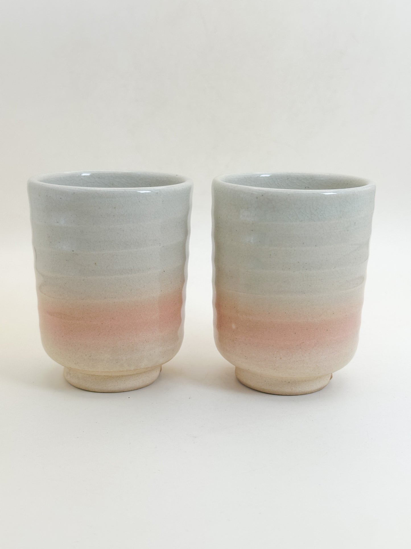 TB379 - Hagi-yaki yunomi tea cup set 萩焼