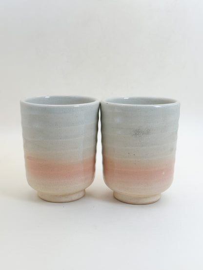 TB379 - Hagi-yaki yunomi tea cup set 萩焼