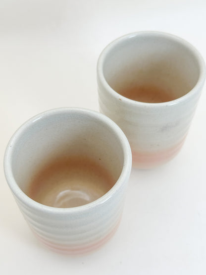 TB379 - Hagi-yaki yunomi tea cup set 萩焼
